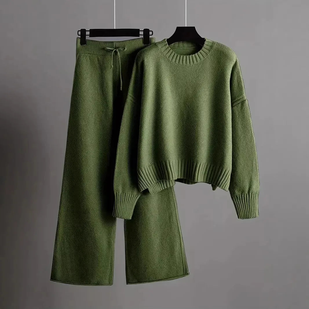 Nevaeh | Women's 2 Piece Tracksuit - Color:Army Green;Size:XS