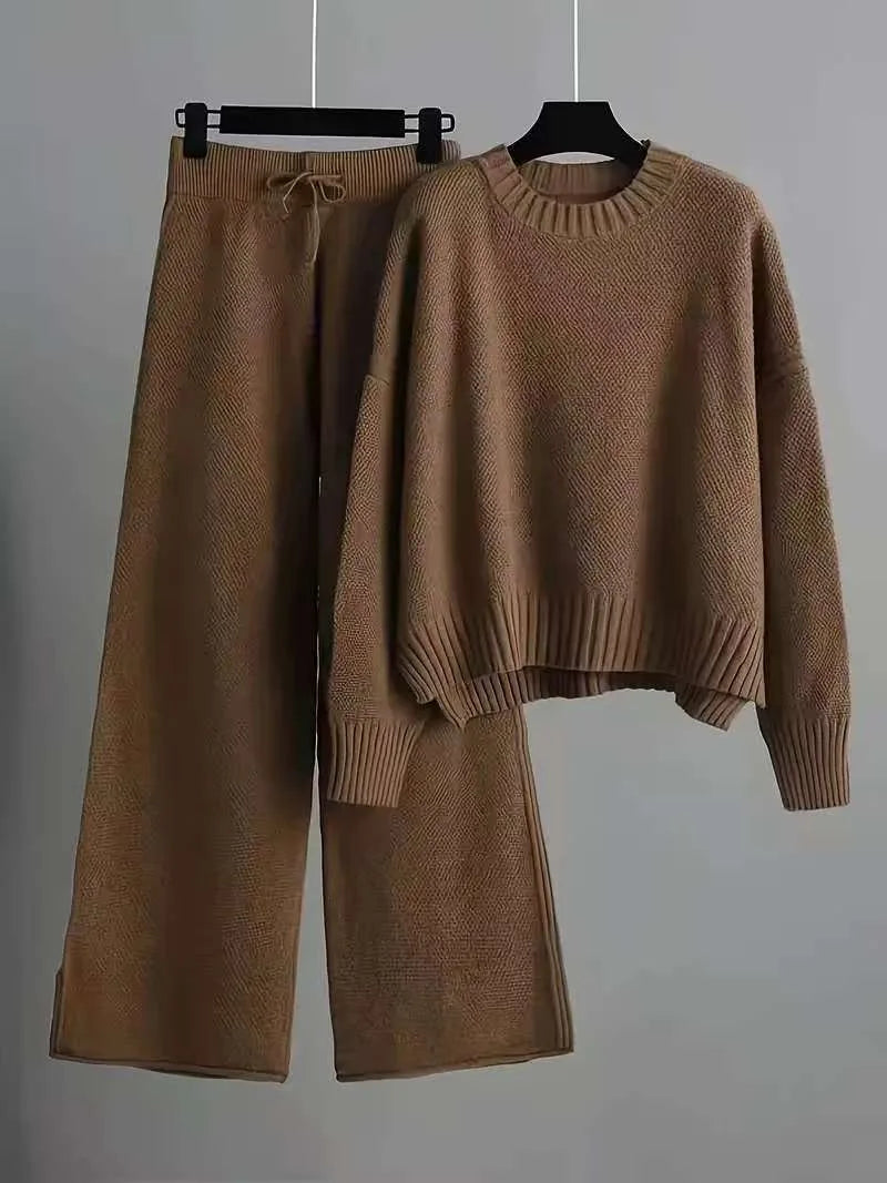 Nevaeh | Women's 2 Piece Tracksuit - Color:Brown;Size:XS