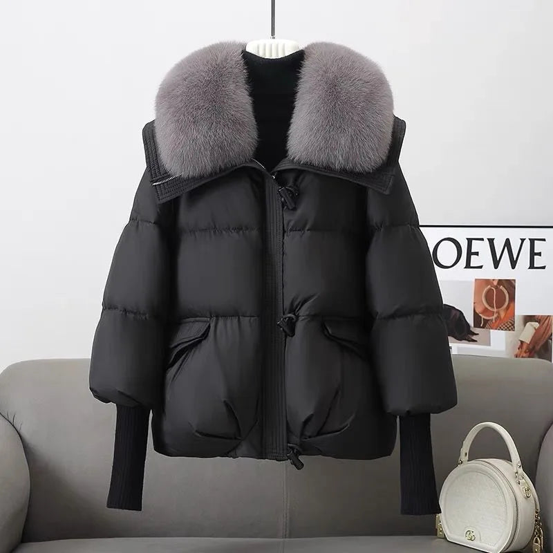 Nicola | Women's Puffer Winter Jacket  - Black