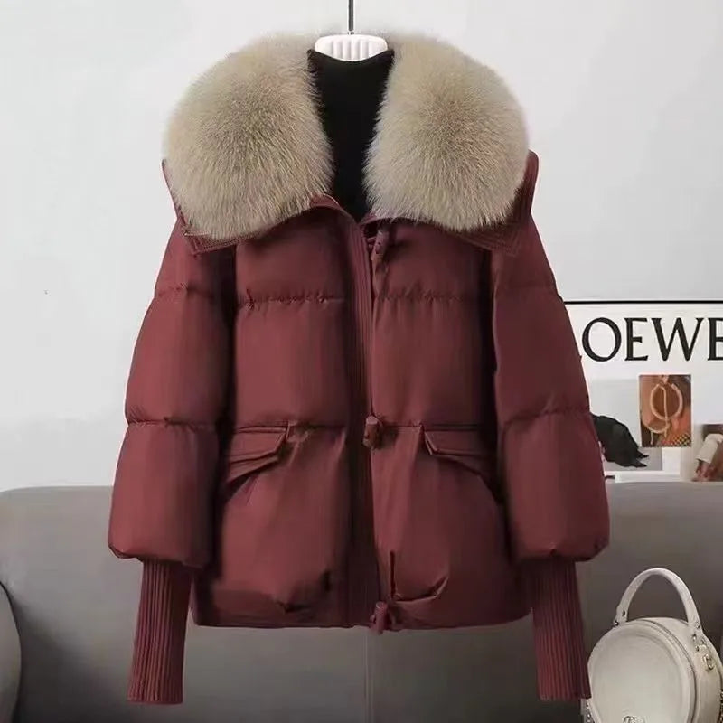 Women's Red Nicola | Women's Puffer Winter Jacket
