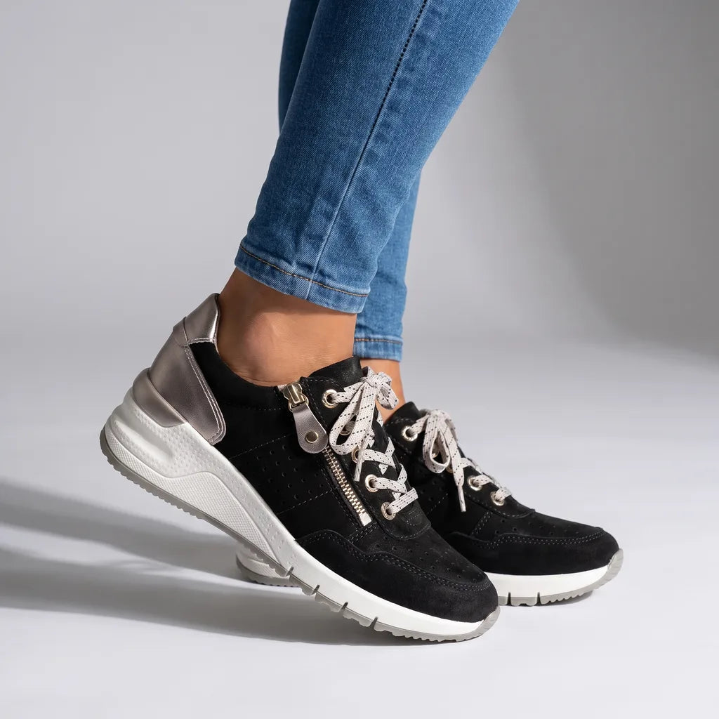 Women's Black Byron Platform Lace Ups