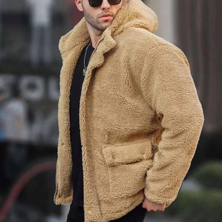 Men's Noelle | Men's Fleece Teddy Hooded Jacket
