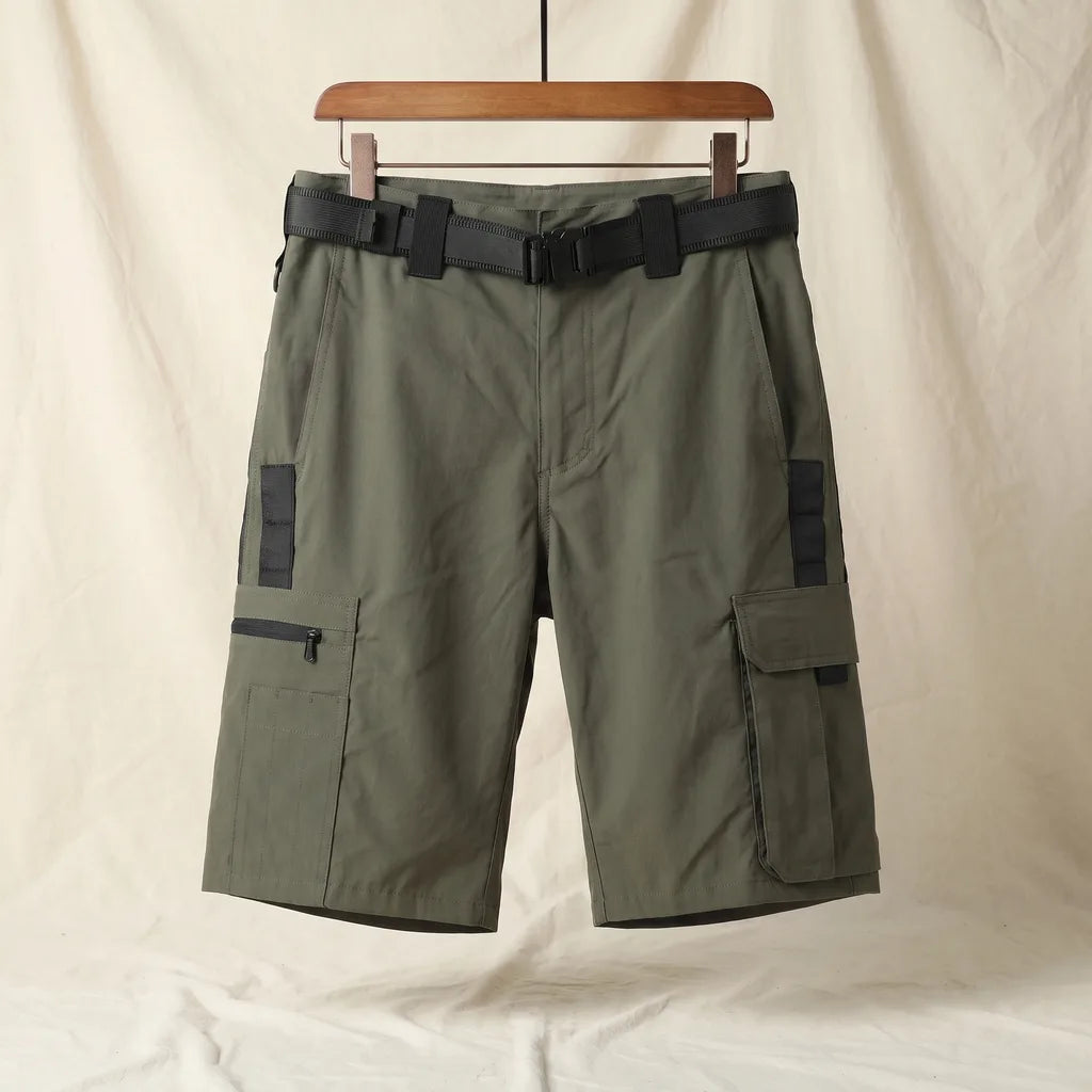 Norman Multi-Pocket Cargo Shorts - Color:Green;Size:XS