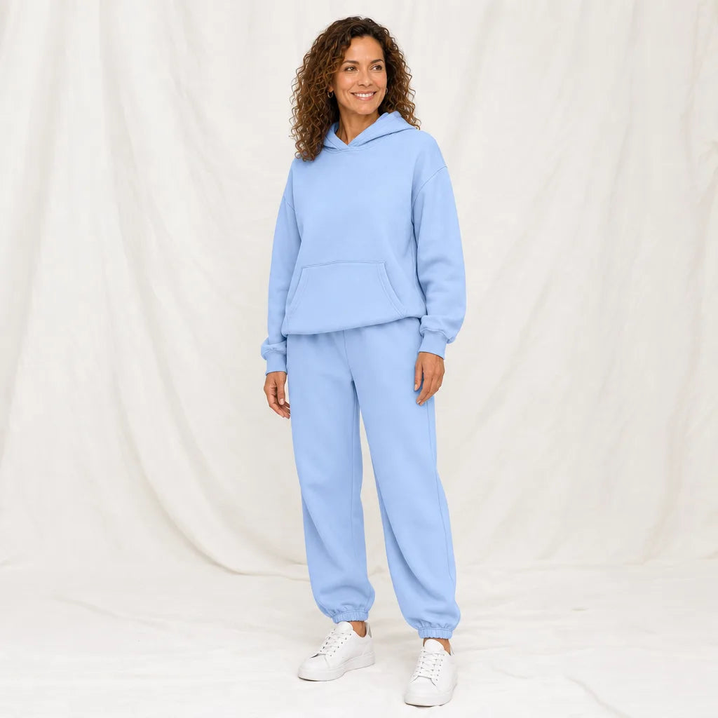 Women's Blue Kennard Hoodie Jogger Set