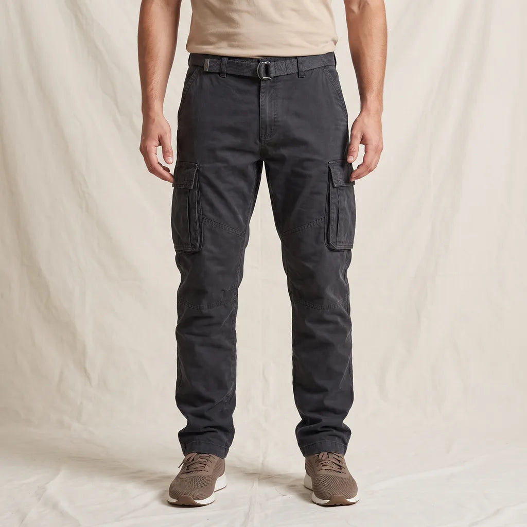 Osric | Men's Cargo Trousers - Color:Black;Size:30