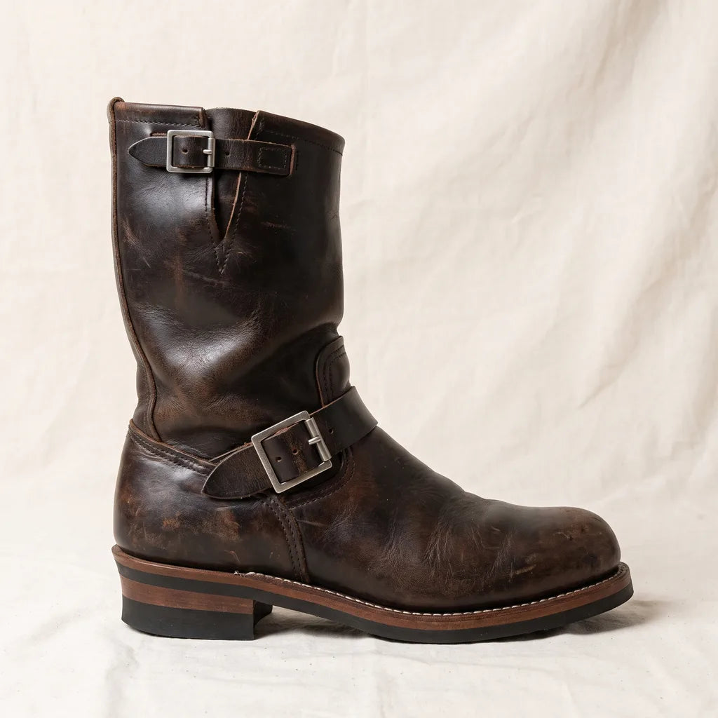 Men's Retro Brown Ennis | Men's Vintage Leather Boots -No Match