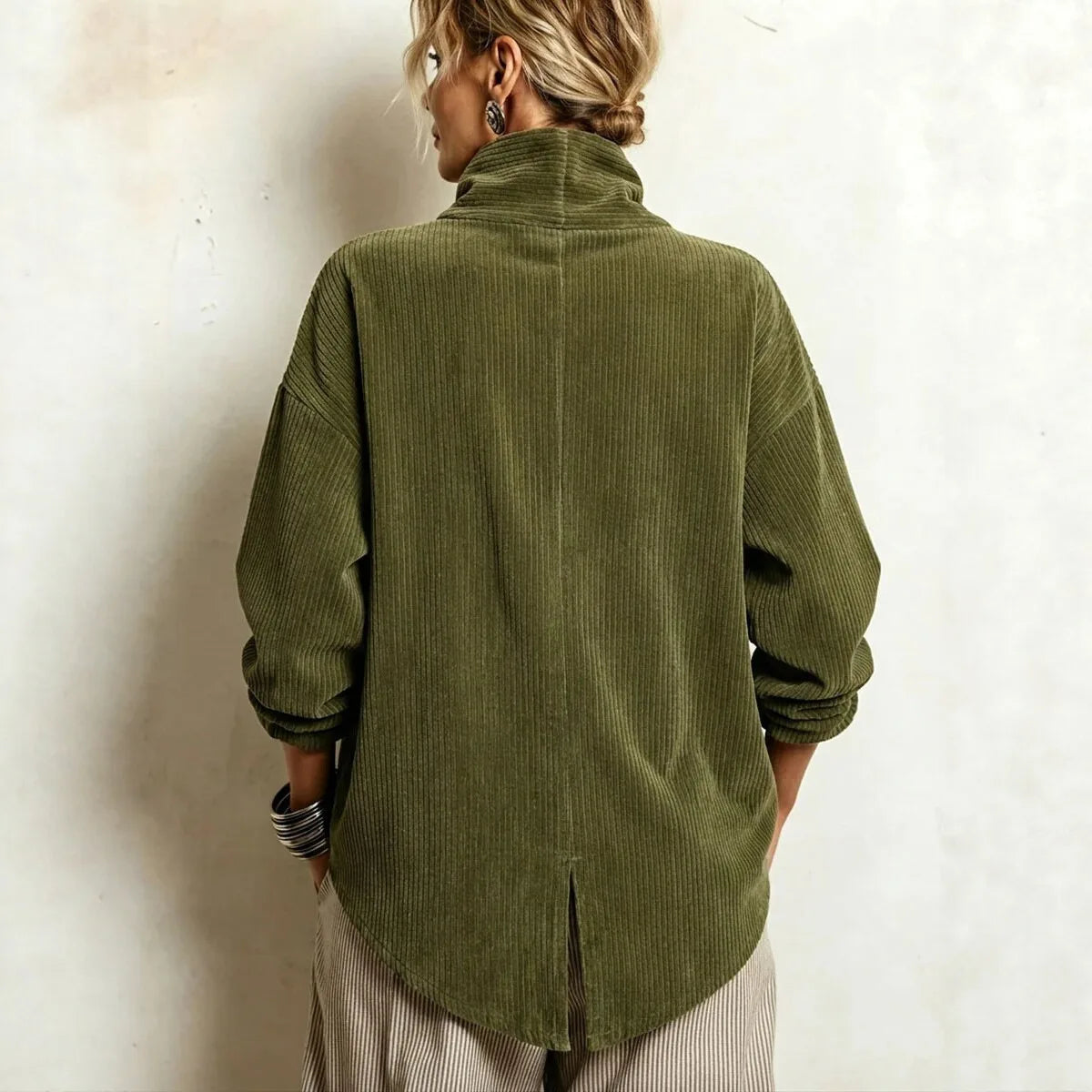 Women's Patience | Women's Textured High-Collar Jumper