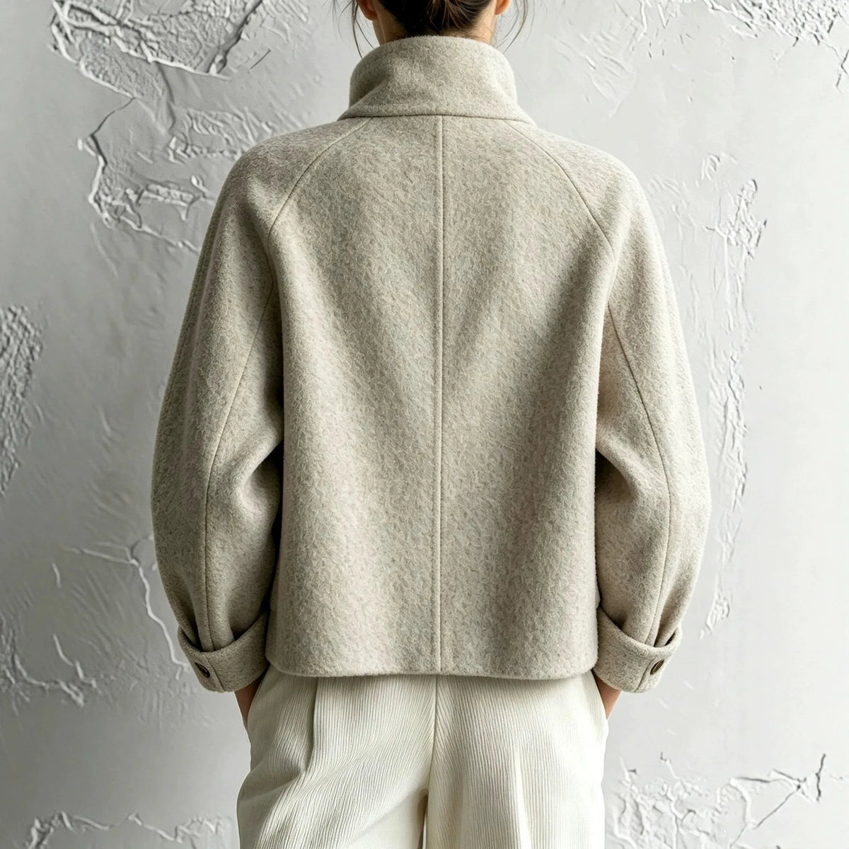 Women's Peggy | Women's High-Neck Plush Pocket Coat