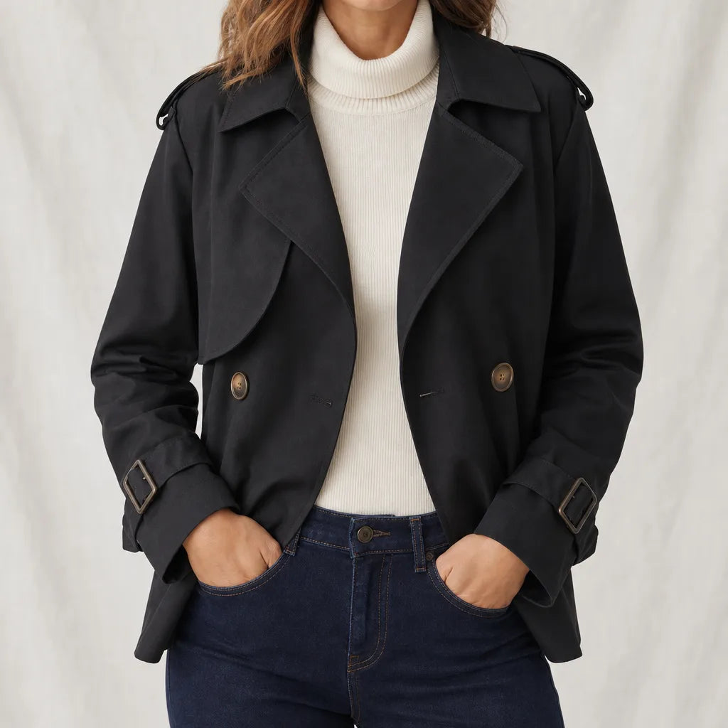 Pennington | Women's Trench Jacket - Color:Black;Size:S
