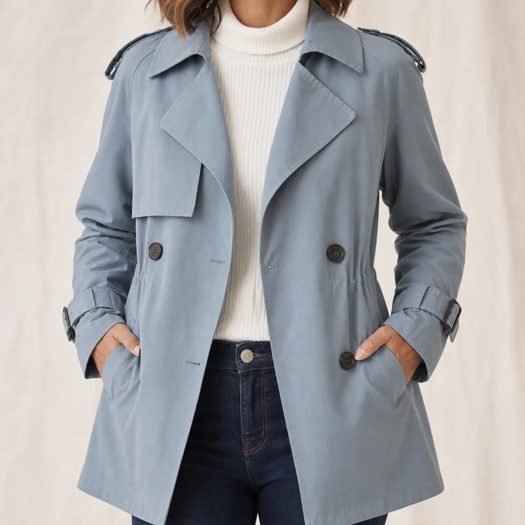 Pennington | Women's Trench Jacket - Color:Blue;Size:S