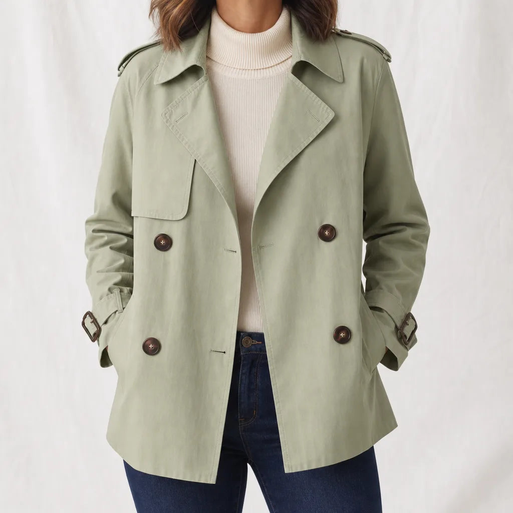 Pennington | Women's Trench Jacket - Color:Green;Size:S