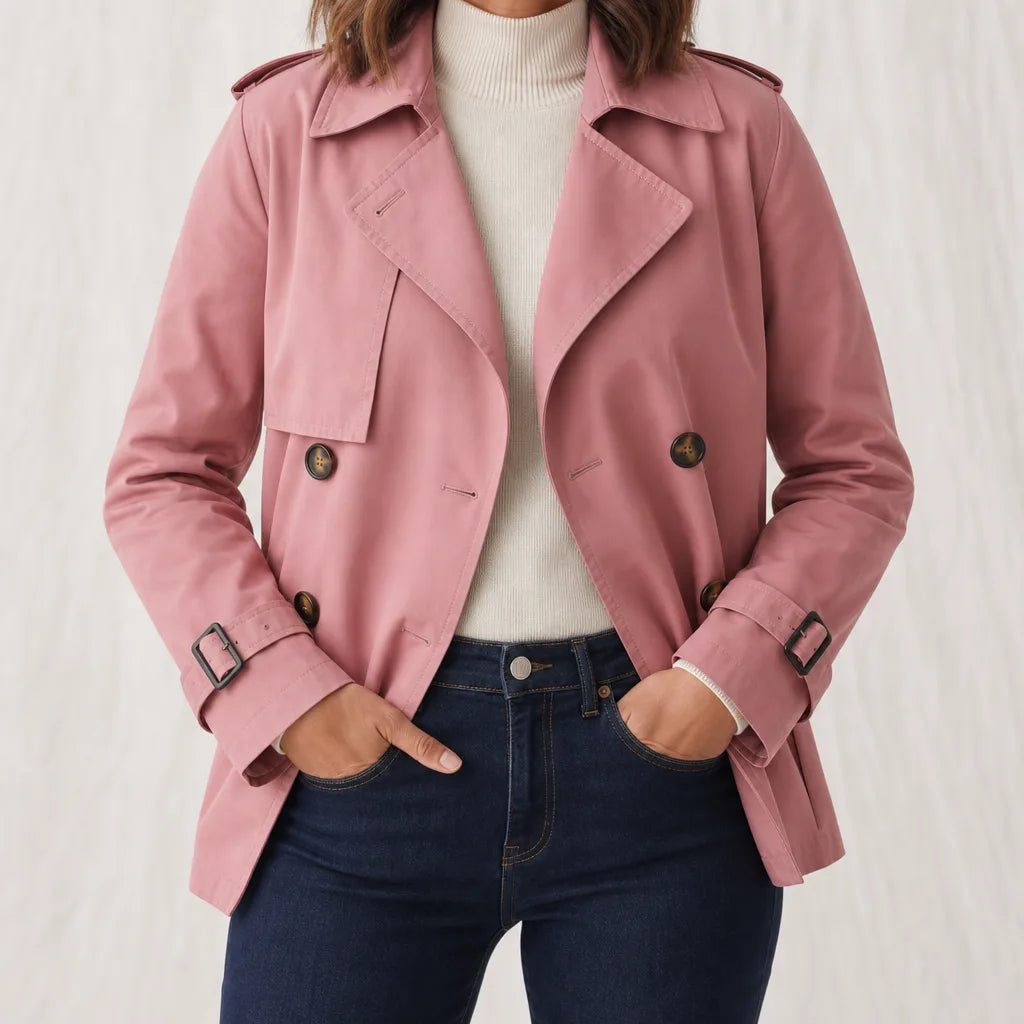 Pennington | Women's Trench Jacket - Color:Pink;Size:S