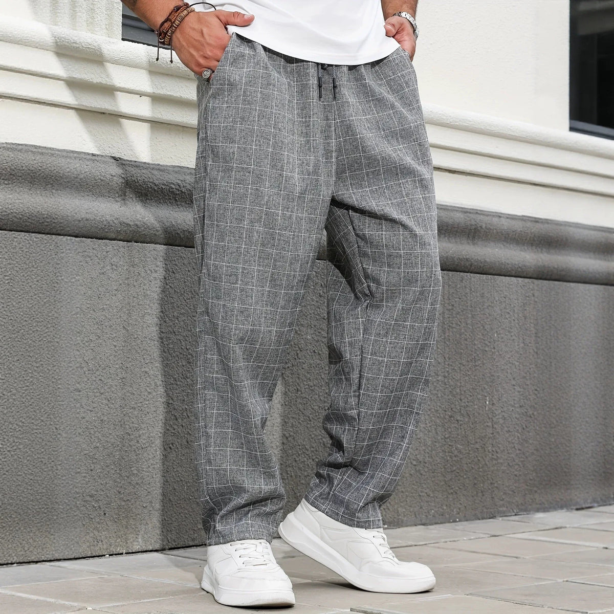 Men's Phillips | Men's Relaxed Checked Trousers