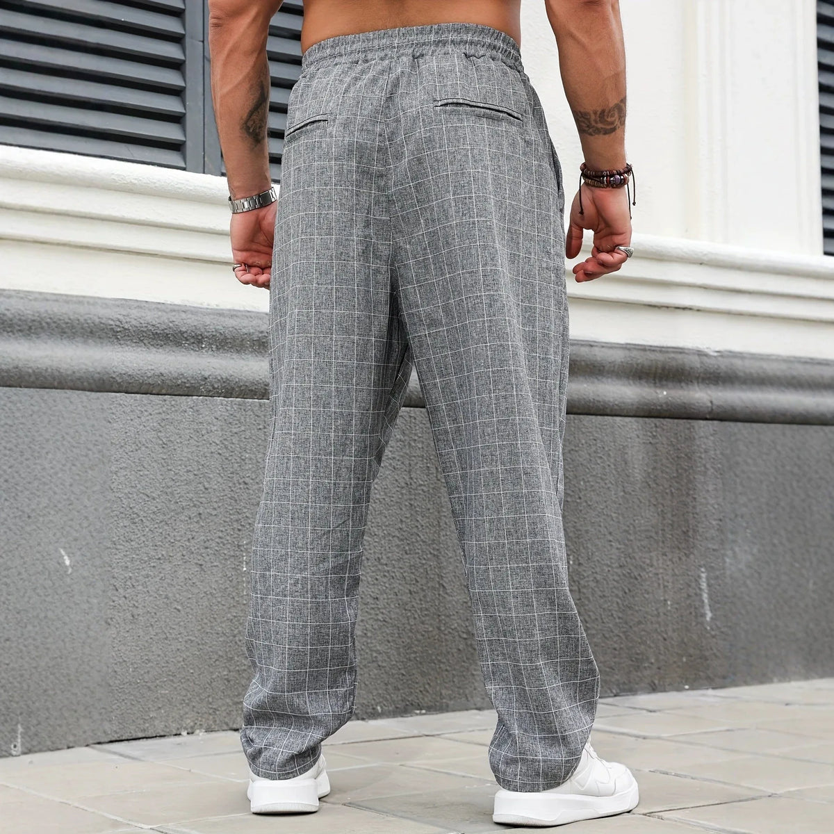 Men's Phillips | Men's Relaxed Checked Trousers