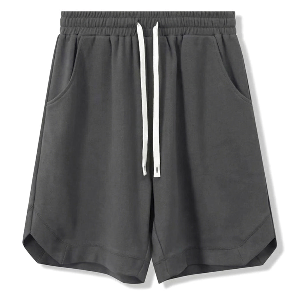 Rafael Cotton Twill Shorts - Color:Dark Gray;Size:S
