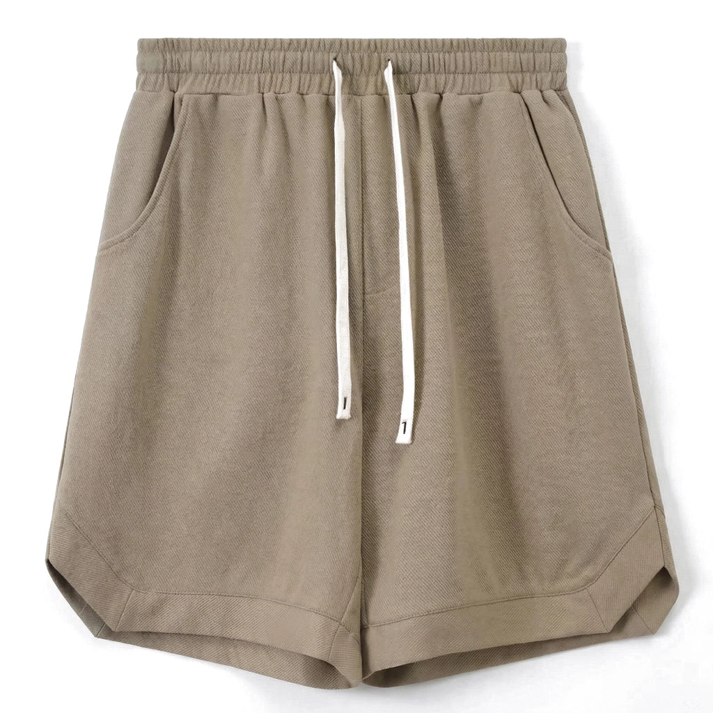 Rafael Cotton Twill Shorts - Color:Khaki;Size:S