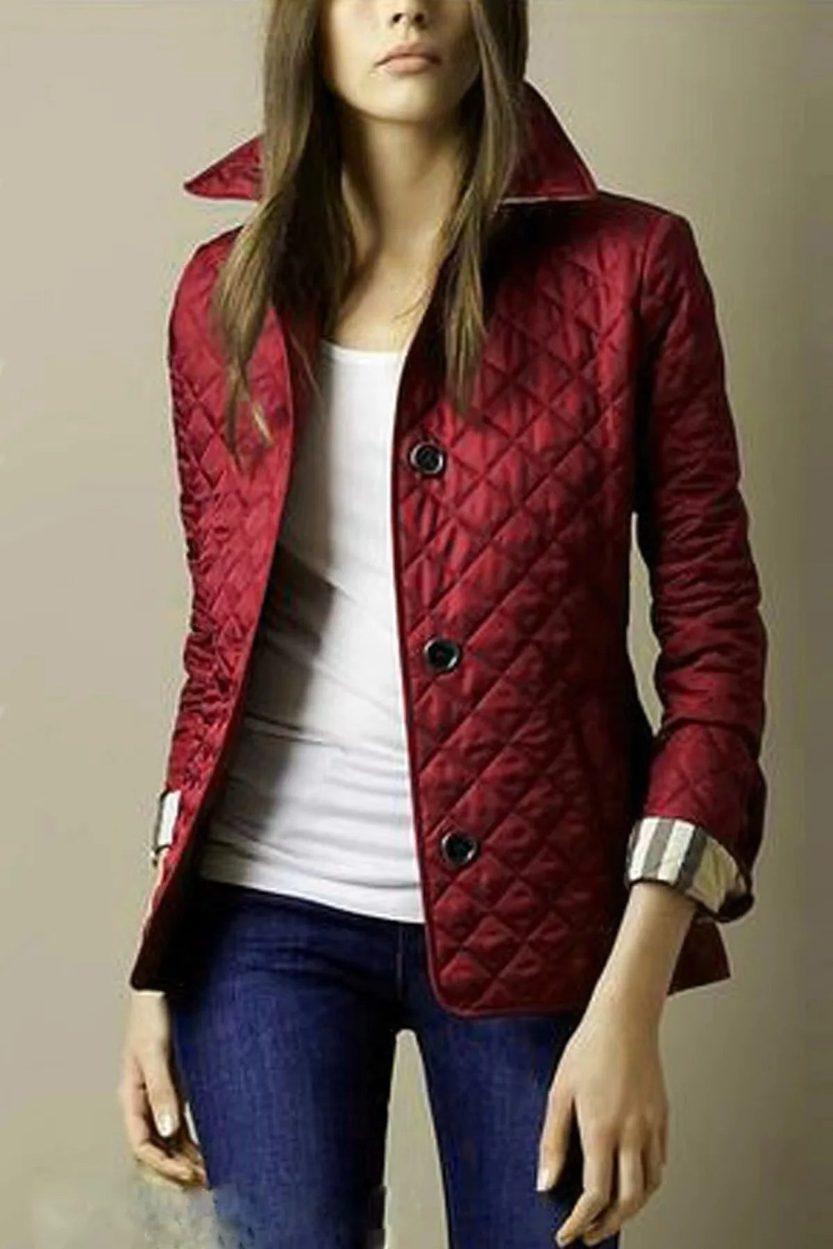 Rawlins | Ladies Quilted Jacket - Burgundian
