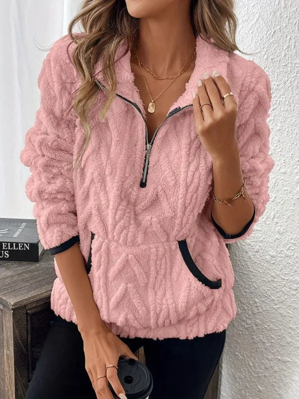 Rebecca | Women's Knitted Jumper - Size:XS;Color:Pink