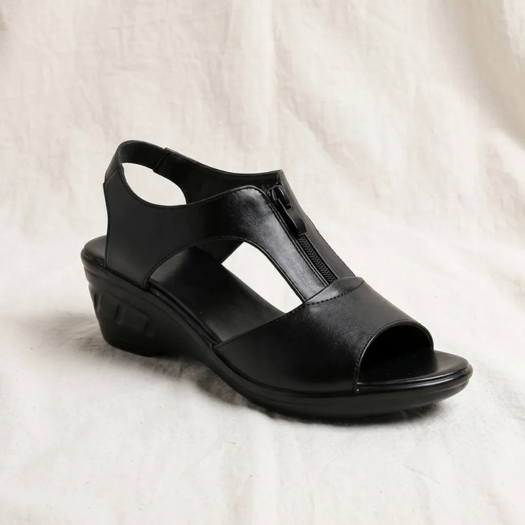 Dudley Wedge Peep-Toe Sandals (Copy)