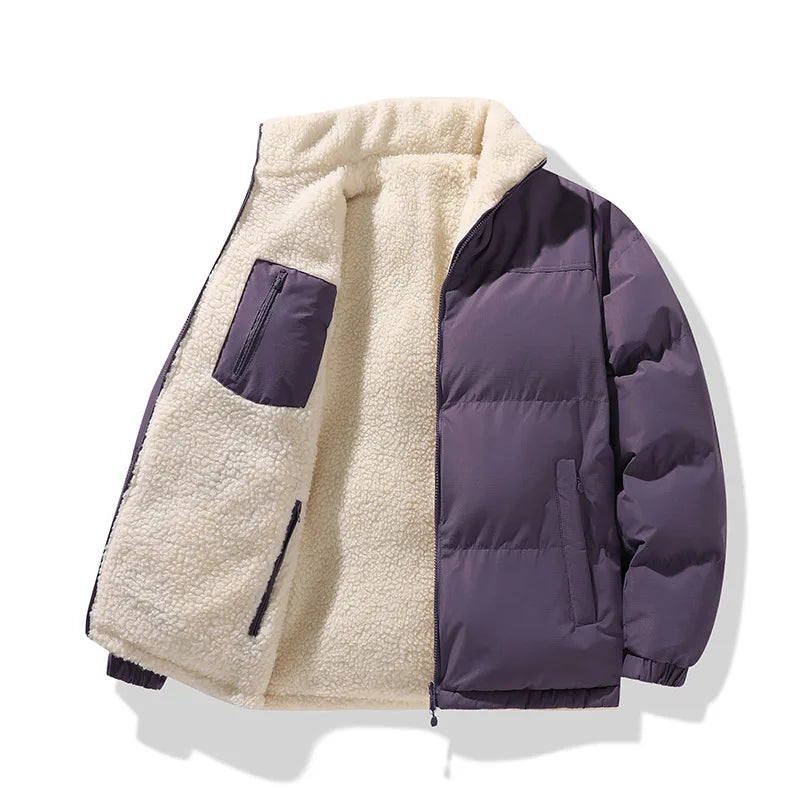 Remington | Men's Reversible Puffer Winter Jacket - Size:XS;Color:Plum Purple
