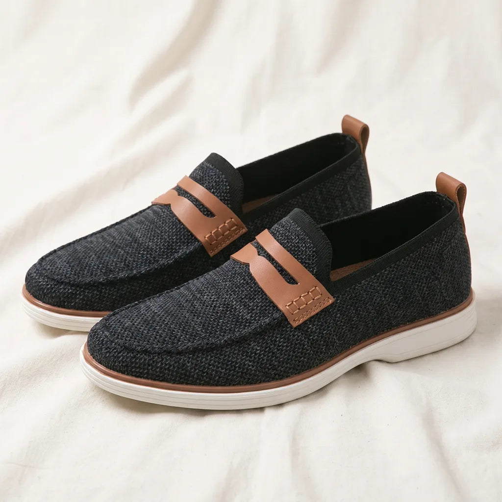 Rena Slip-On Loafers - Color:Black;Size:40