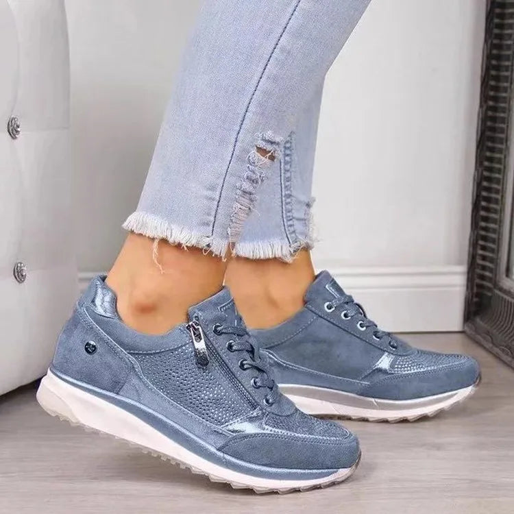 Romilly Orthopaedic Sneakers - Color:Blue;Size:35