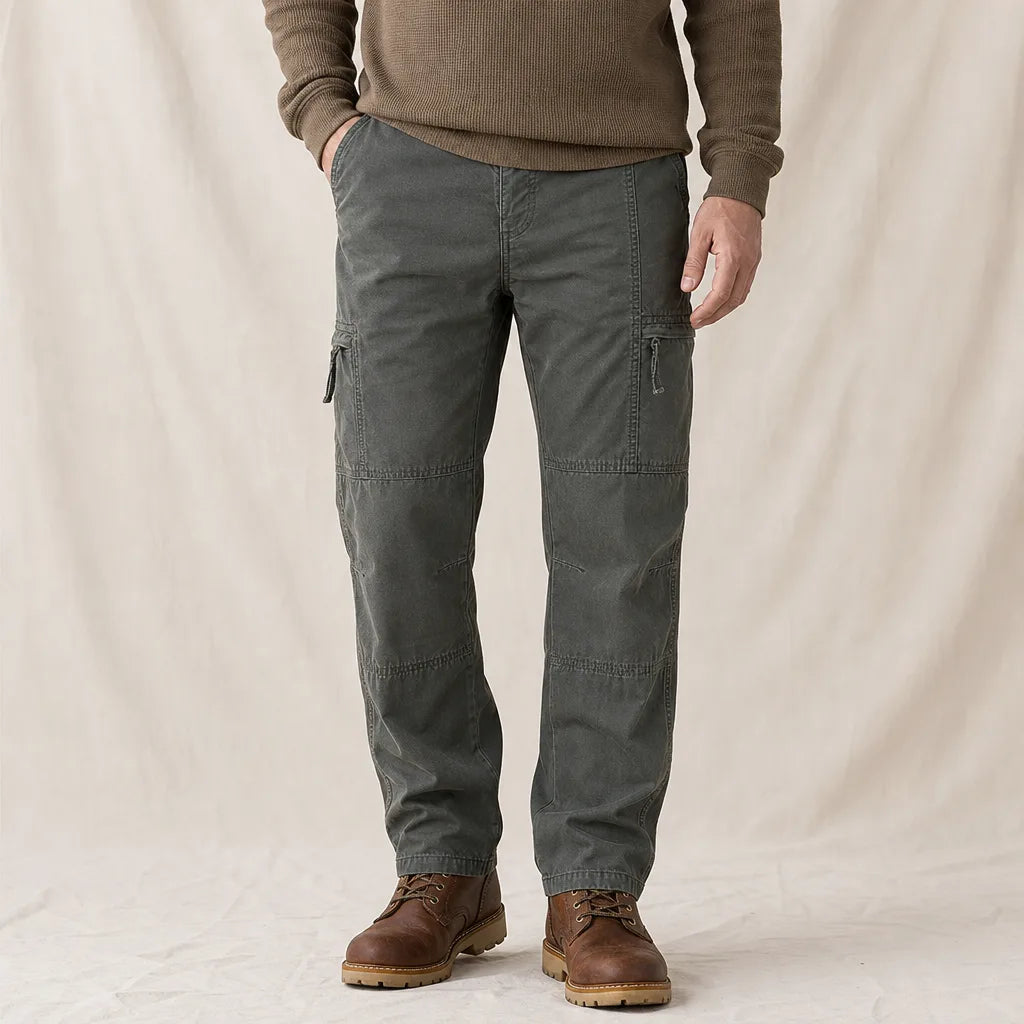 Rosa Cotton Cargo Pants - Color:Green;Size:S