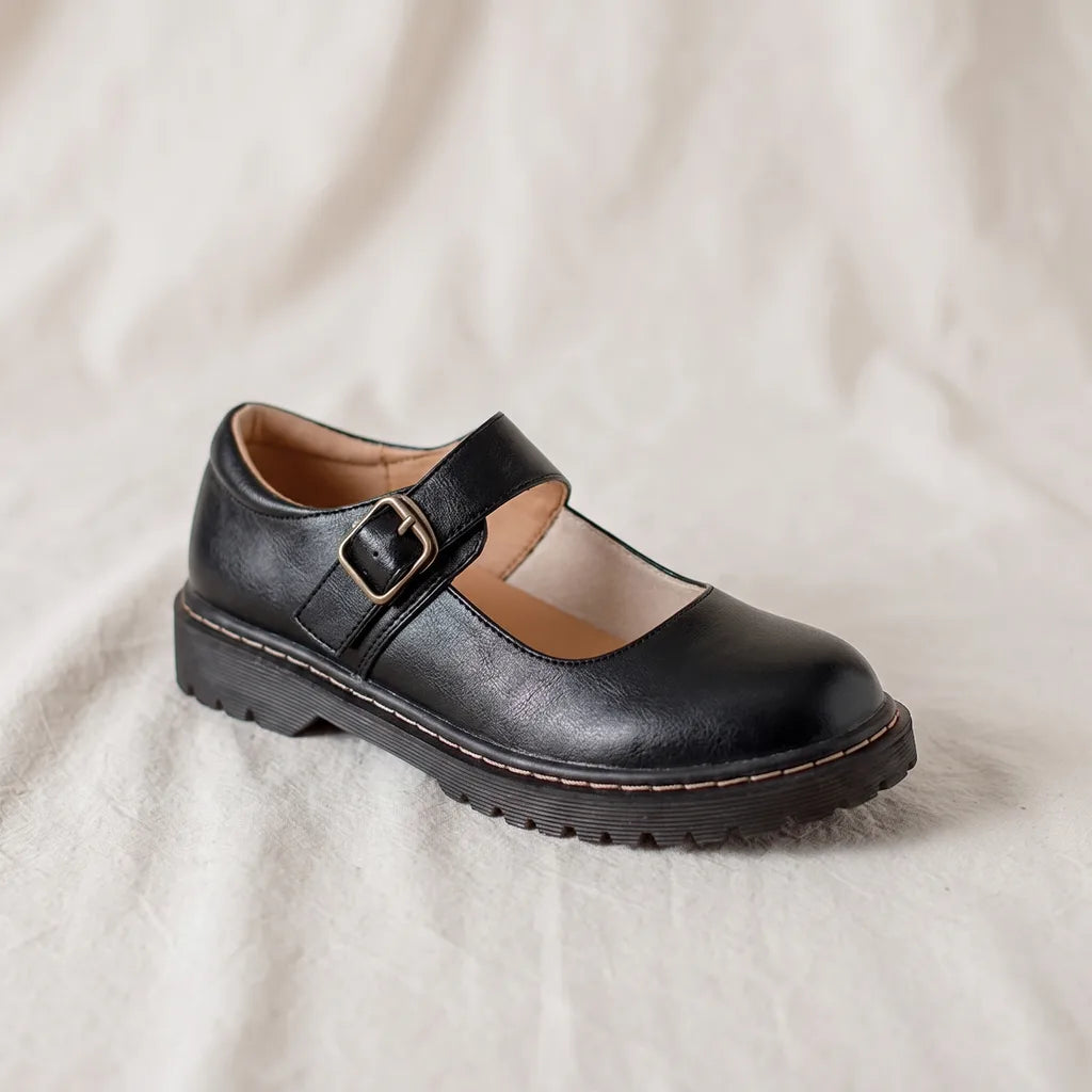Women's Black Wyatt Platform Mary Janes