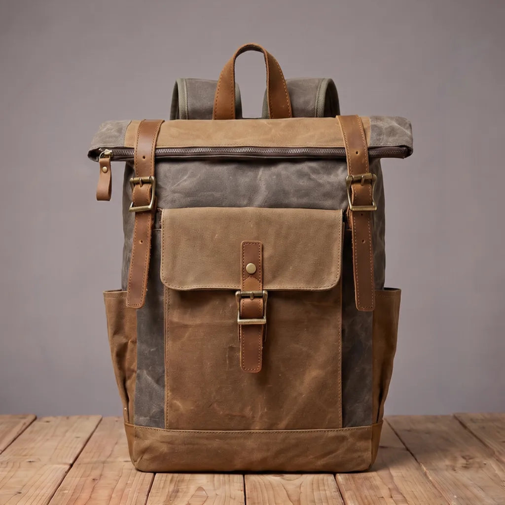 Rowley Canvas Backpack   - Color:Black