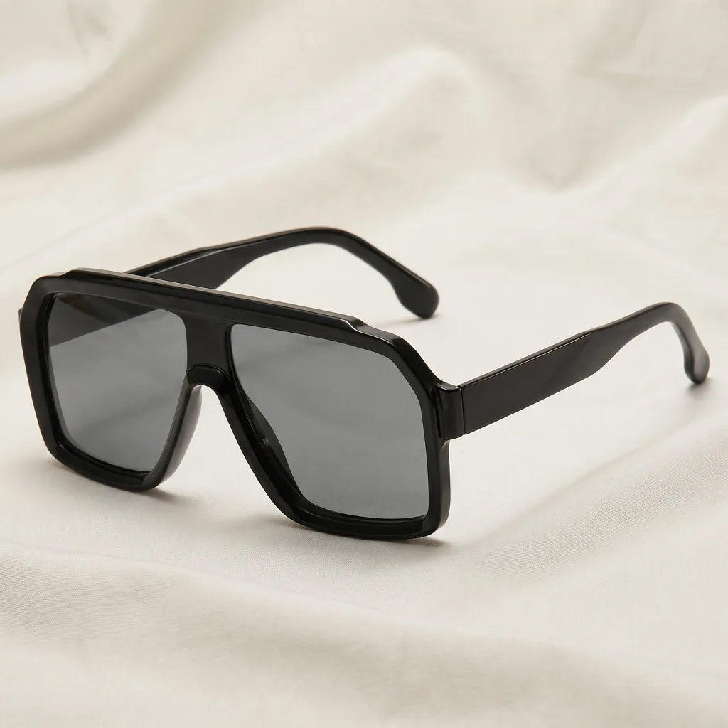Rutledge Shield Shades - Color:Black Frame Grey Lens