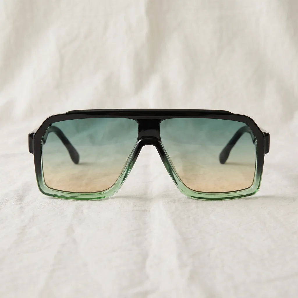 Black Frame Grey Lens Apex Shield Shades (Copy)
