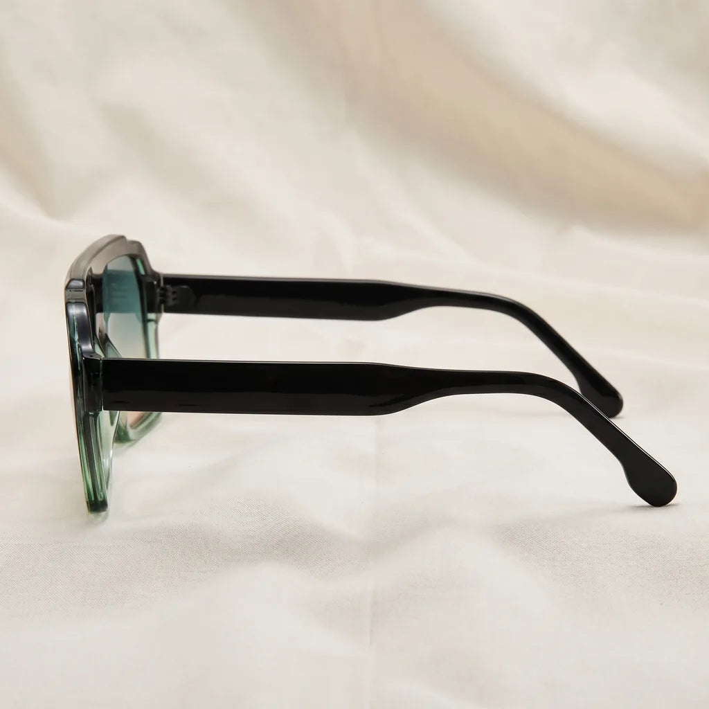 Black Frame Grey Lens Apex Shield Shades (Copy)