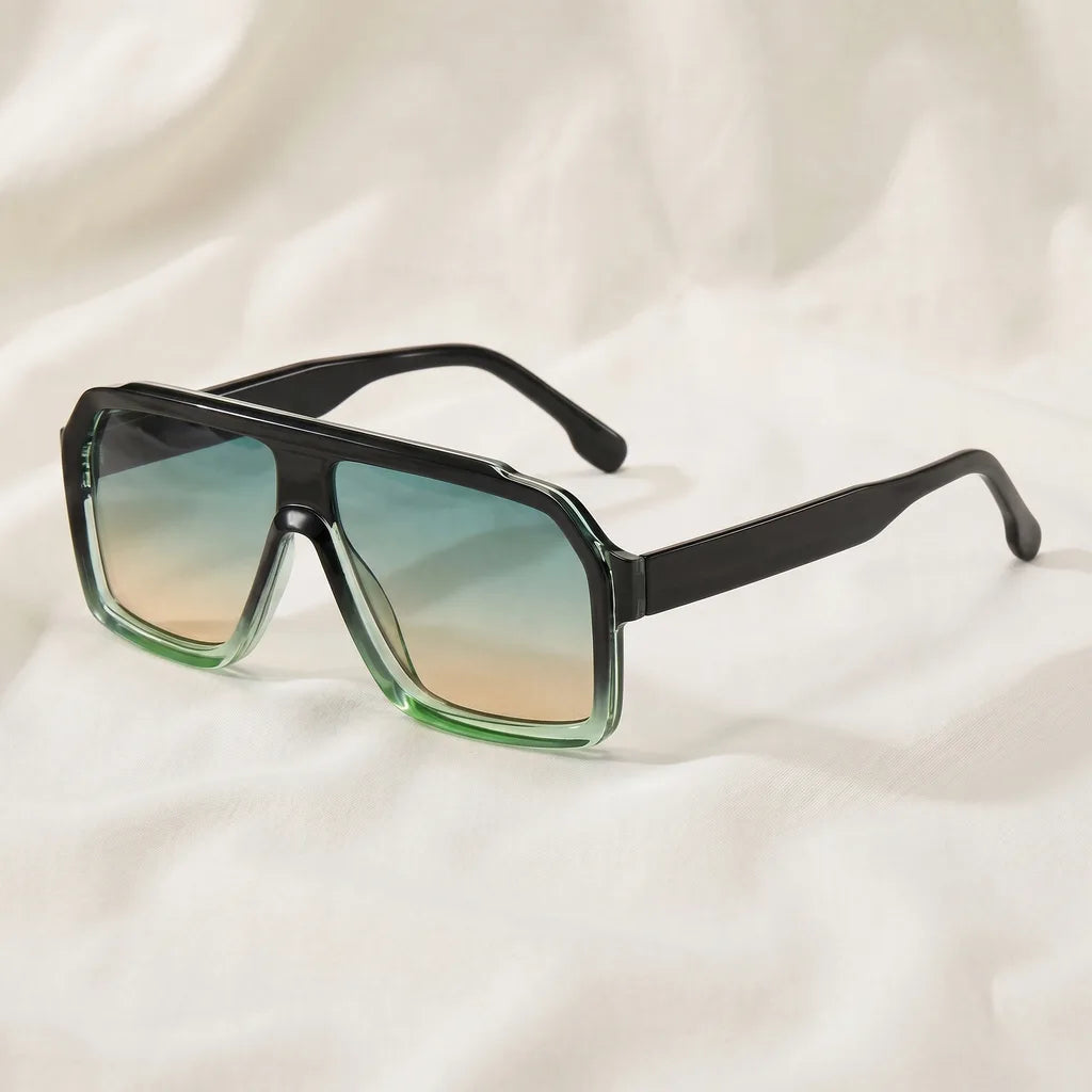 Rutledge Shield Shades - Color:Black Green Frame Green Yellow Lens