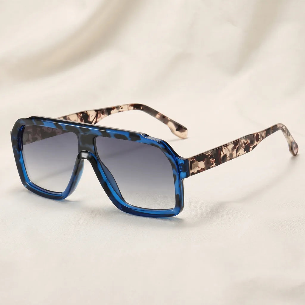 Rutledge Shield Shades - Color:Leopard Frame Tea Lens