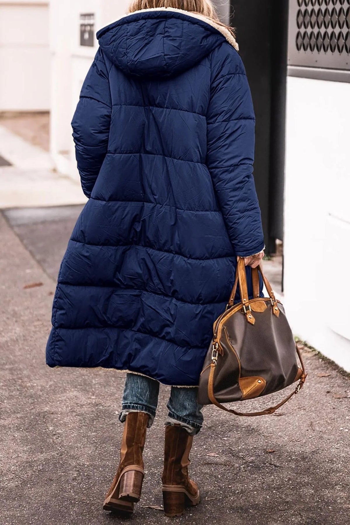 Sadie | Women's Hooded Padded Jacket - Color:Blue;Size:XS
