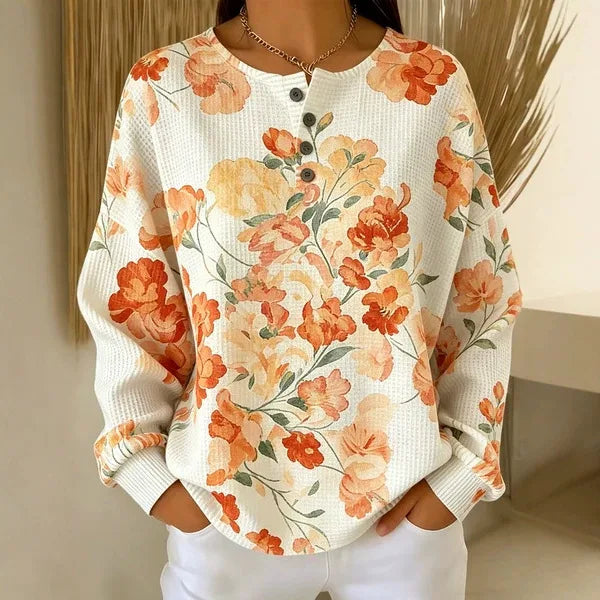 Samantha | Women's Autumn Jumper - Floral