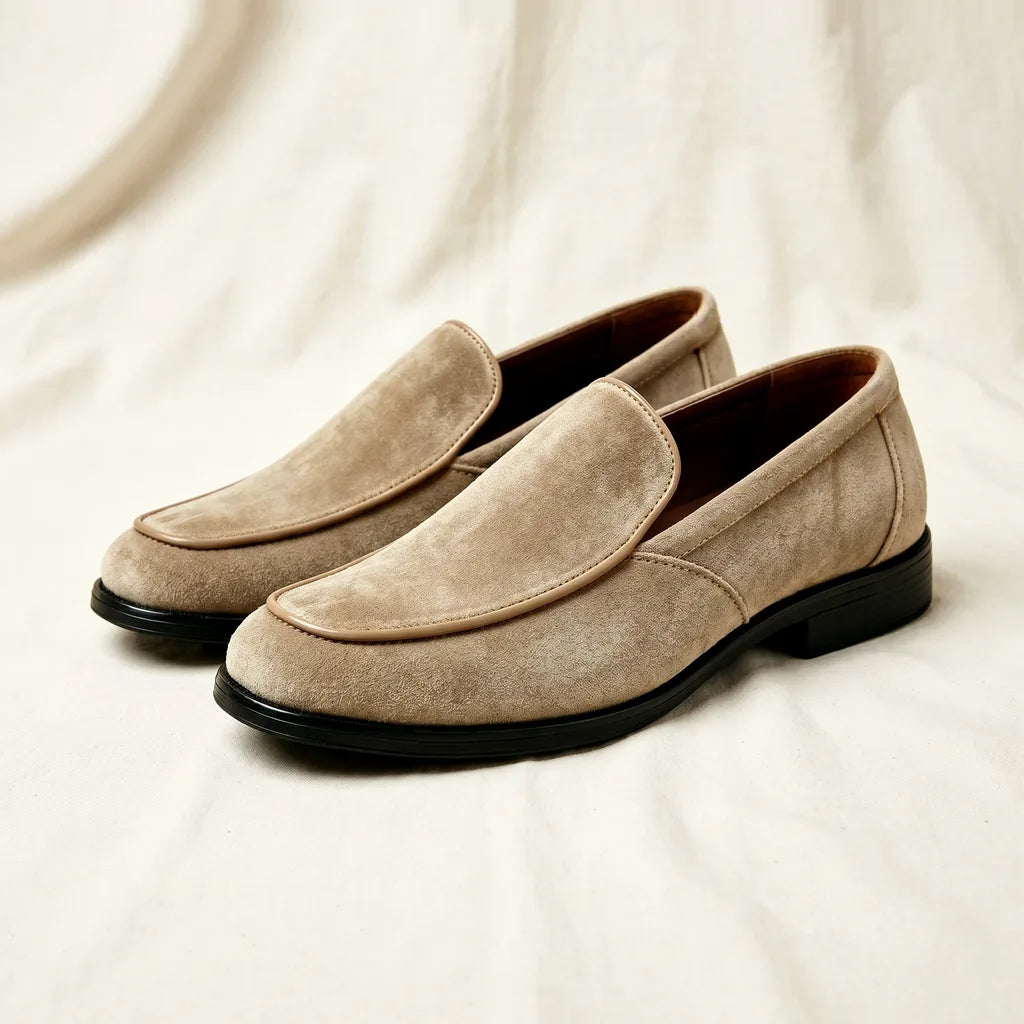 Sebastian Slip On Loafers - Color:Beige;Size:39