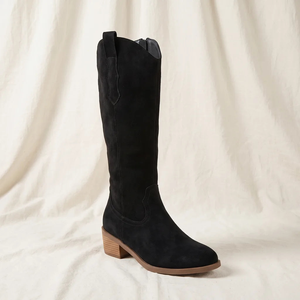 Women's Black Wells Embroidered Western Boots