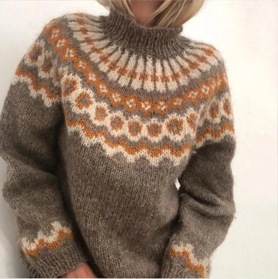 Sienna | Women's Soft Knitted Jumper - Brown