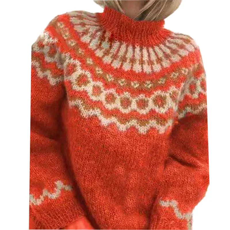 Sienna | Women's Soft Knitted Jumper - Orange