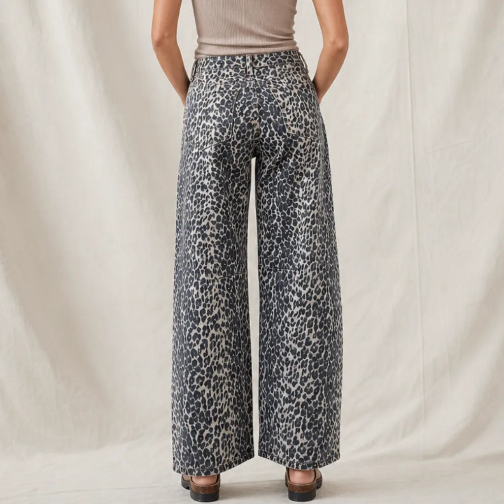 Women's Stein Leopard Straight Jeans