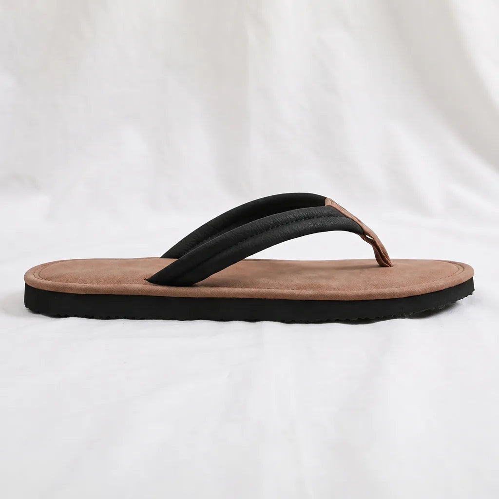 Stella Flip Flops - Color:Black/Brown;Size:36