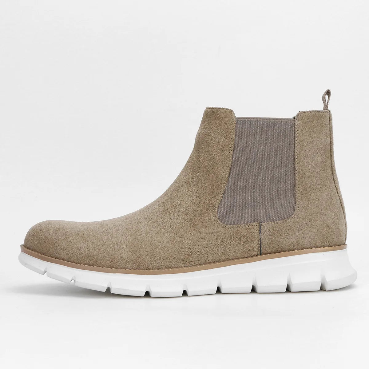 Stirling | Men's Prestige Suede Boots  - Color:Sandstone Beige;Size:39