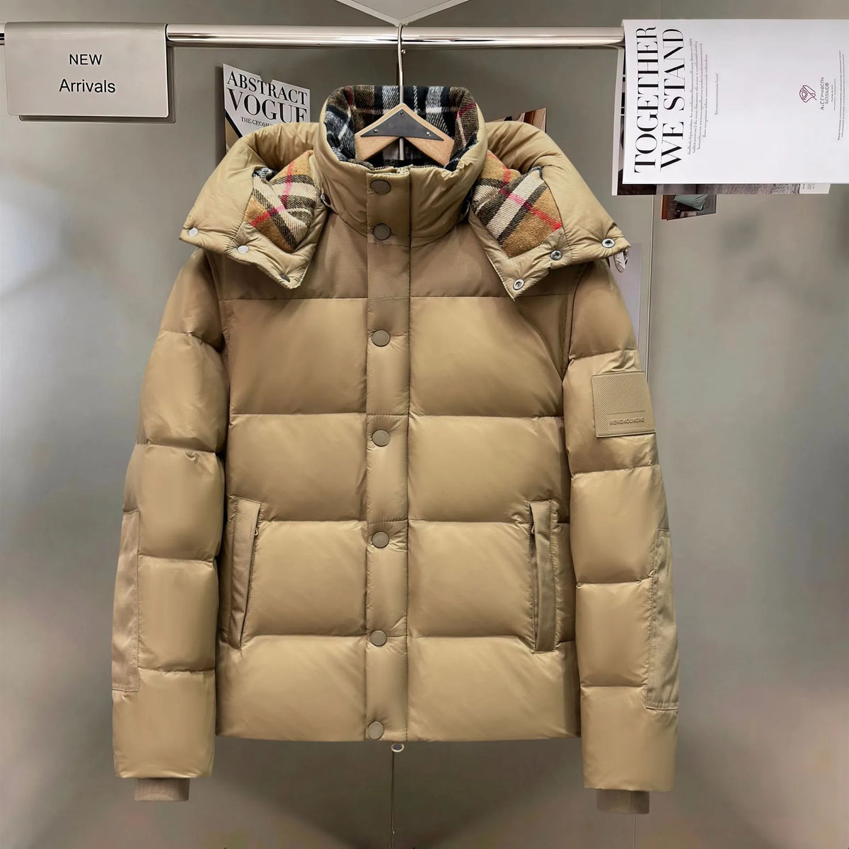 Sullivan | Men's Puffer Winter Jacket - Color:Khaki;Size:XS