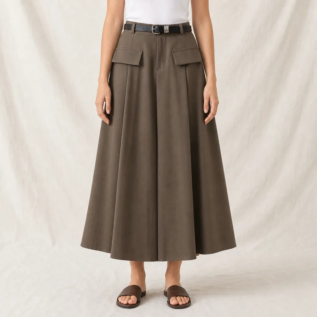 Women's Thalia Pleated Midi Skirt