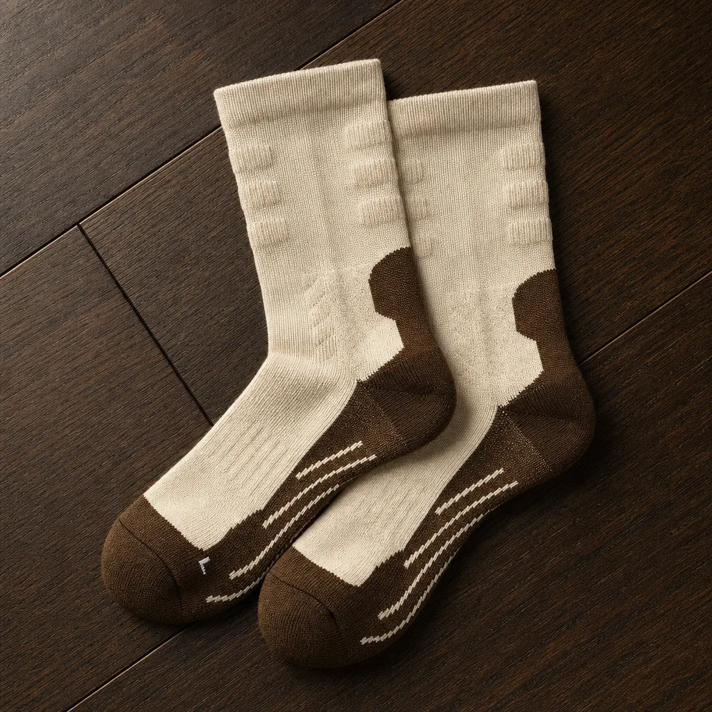 Thornbury | Merino Wool Hiking Socks   - Color:Beige;Size:M