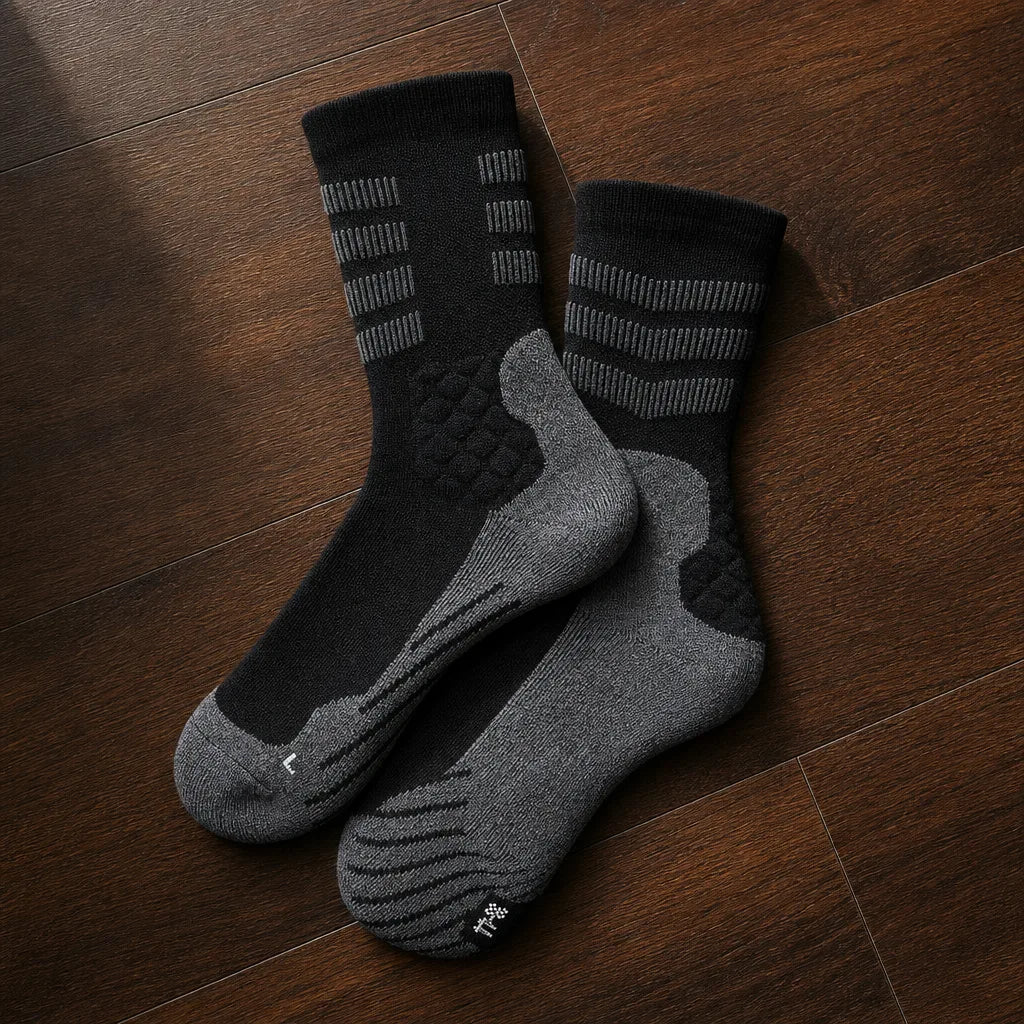 Thornbury | Merino Wool Hiking Socks   - Color:Black;Size:M