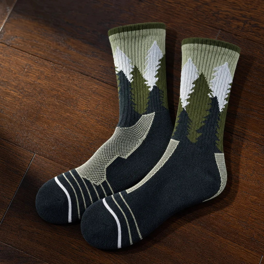 Thornbury | Merino Wool Hiking Socks   - Color:Green;Size:M