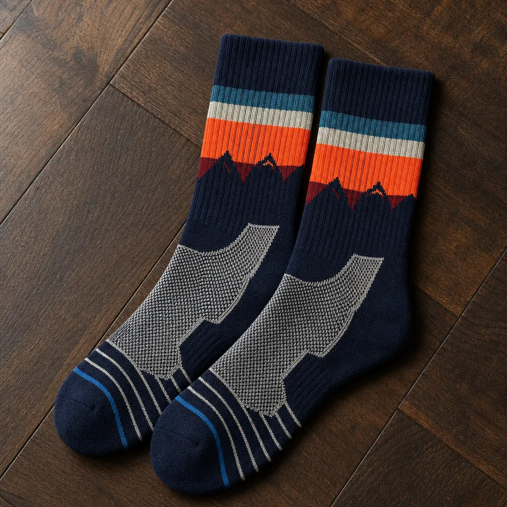 Thornbury | Merino Wool Hiking Socks   - Color:Orange;Size:M