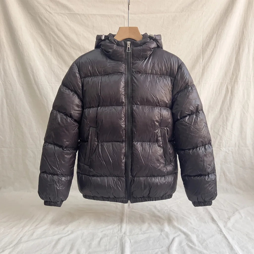 Men's Black Tierney Hooded Padded Jacket